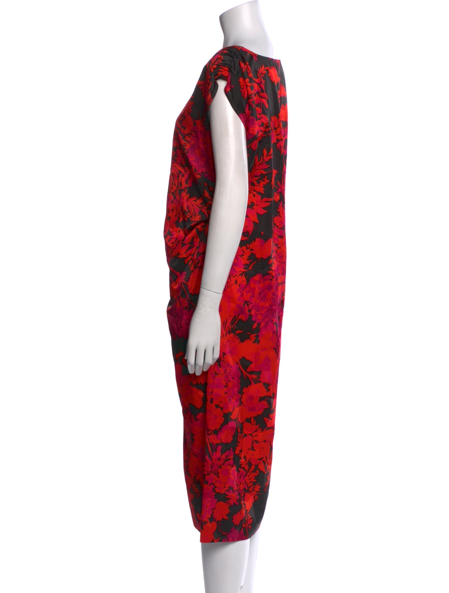 Dries Van Noten Floral Print Midi Length Dress