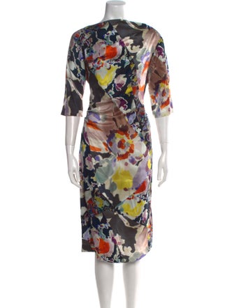 Dries Van Noten Silk Midi Length Dress