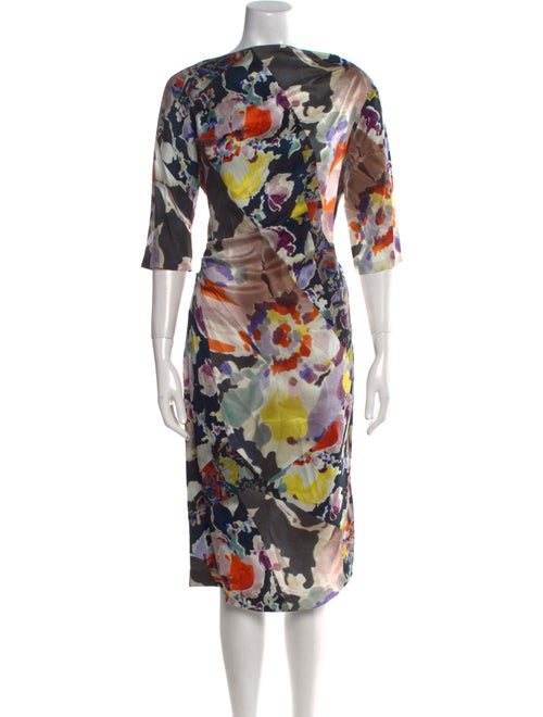 Dries Van Noten Silk Midi Length Dress