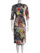 Dries Van Noten Silk Midi Length Dress