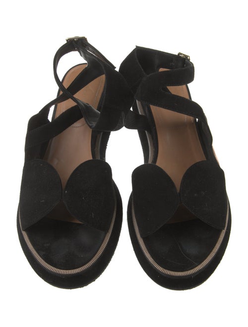 Dries Van Noten Suede Slingback Sandals