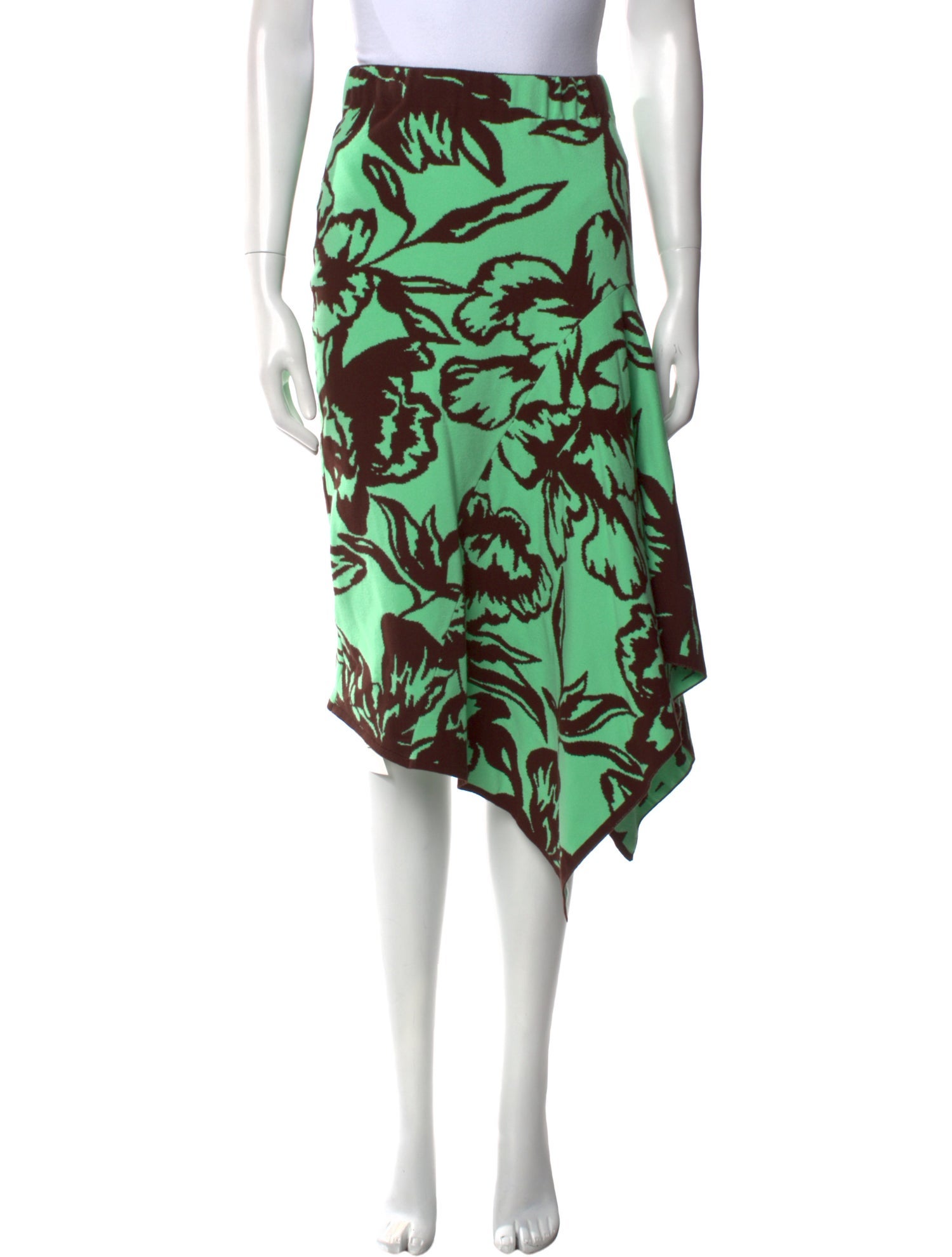 Dries Van Noten Printed Midi Length Skirt w/ Tags