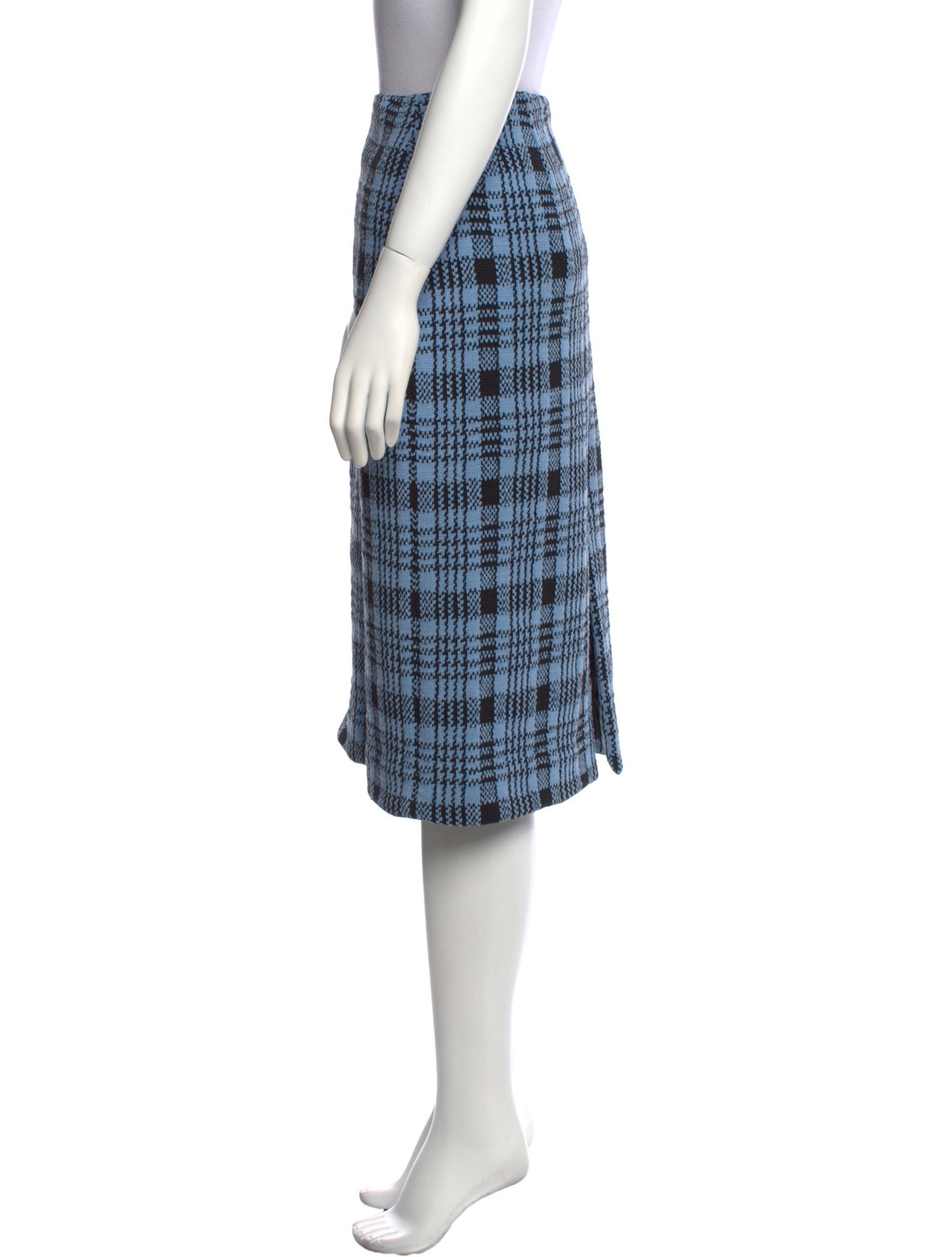 Dries Van Noten Plaid Print Knee-Length Skirt w/ Tags