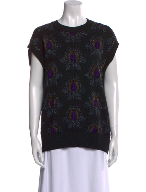 Dries Van Noten Printed Crew Neck Sweater