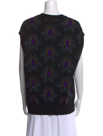 Dries Van Noten Printed Crew Neck Sweater