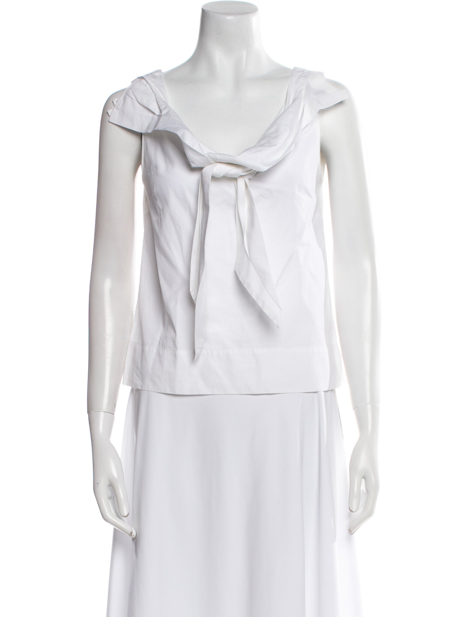 Dries Van Noten Cowl Neck Sleeveless Blouse