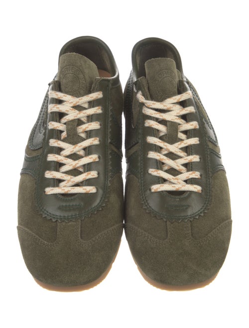 Dries Van Noten Suede Leather Trim Embellishment Sneakers