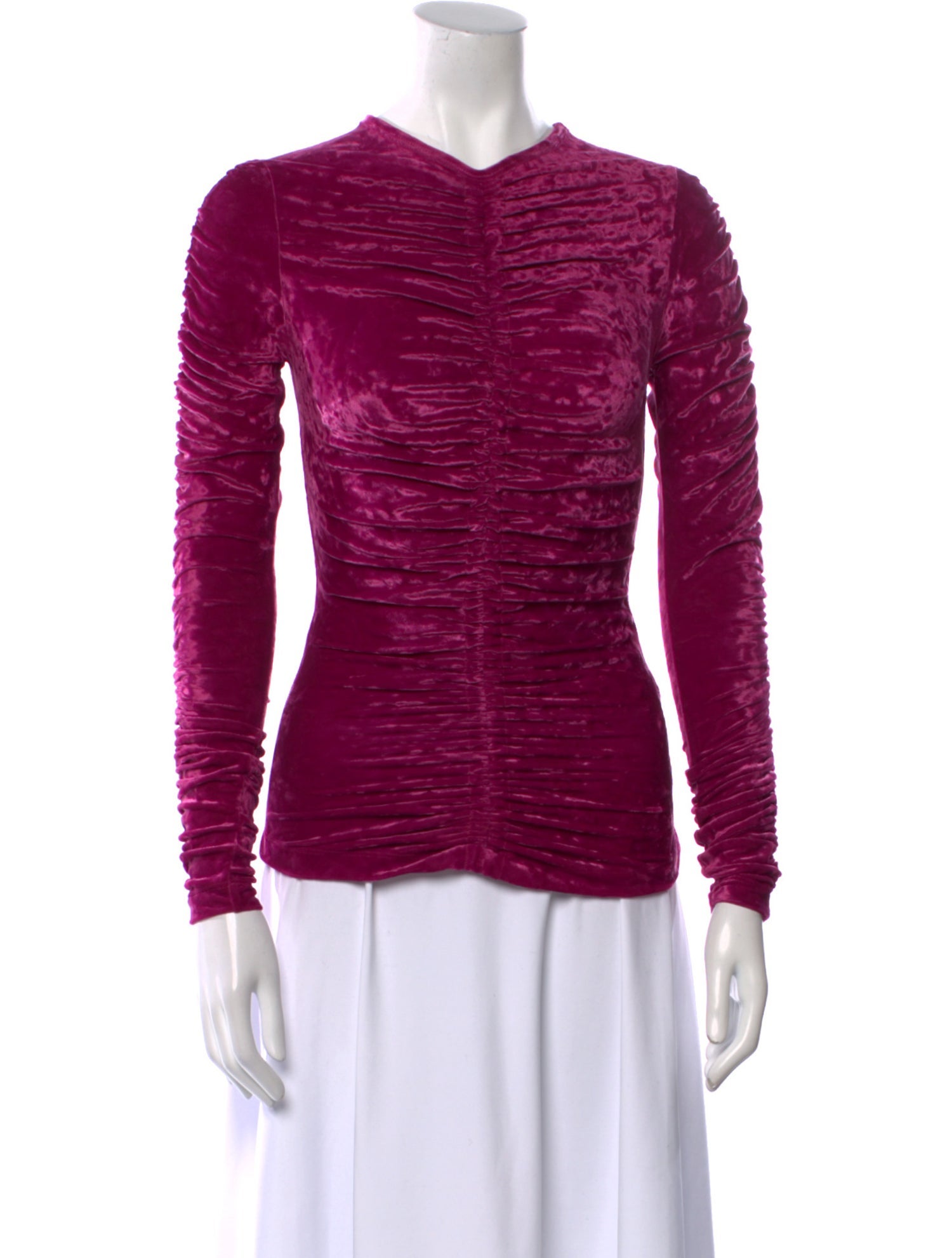 Dries Van Noten Crew Neck Long Sleeve Top