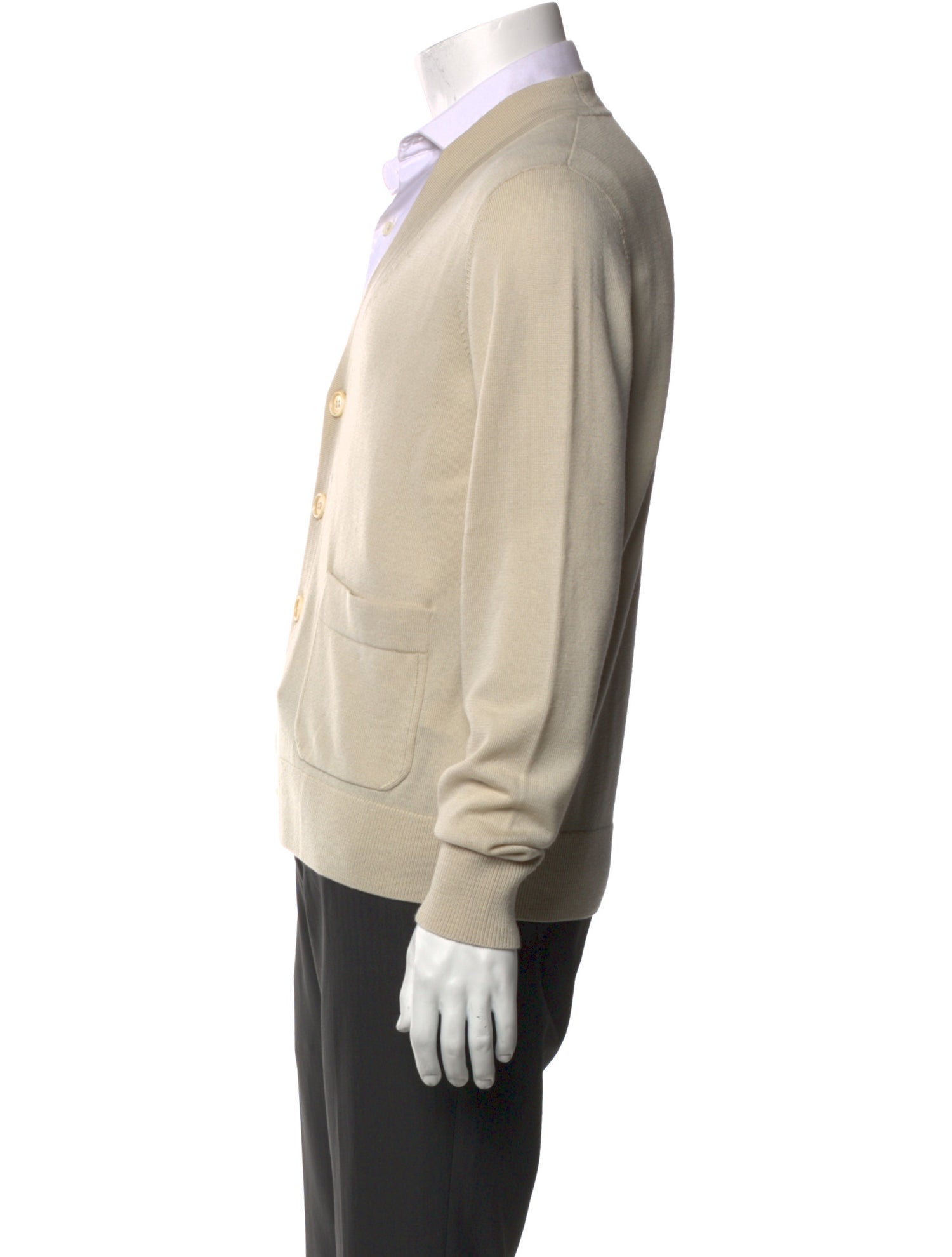 Dries Van Noten Merino Wool V-Neck Cardigan