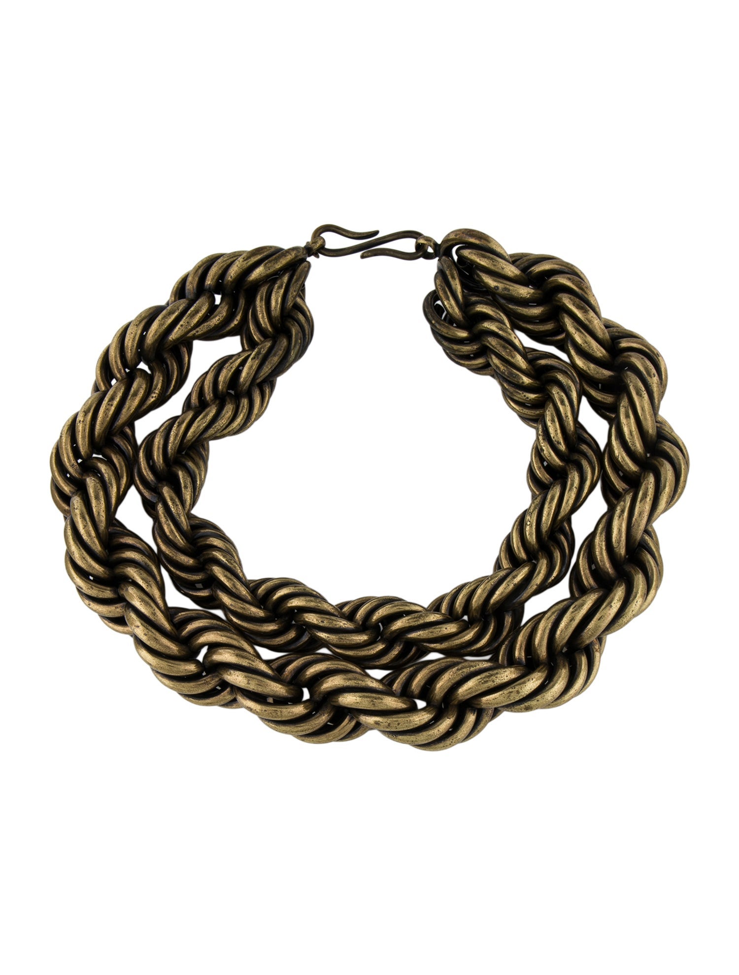 Dries Van Noten Double Strand Oversized Collar Necklace