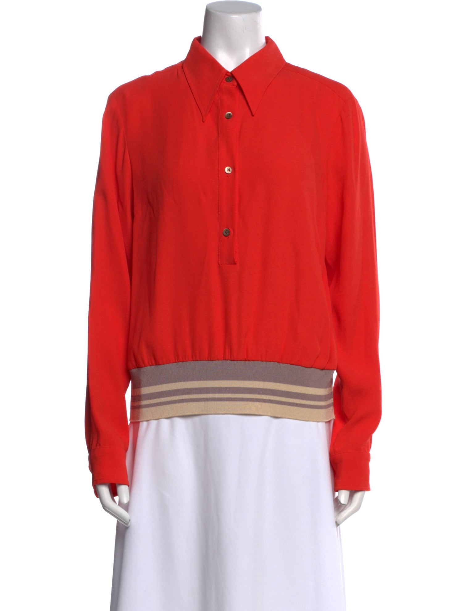 Dries Van Noten Mock Neck Long Sleeve Sweatshirt