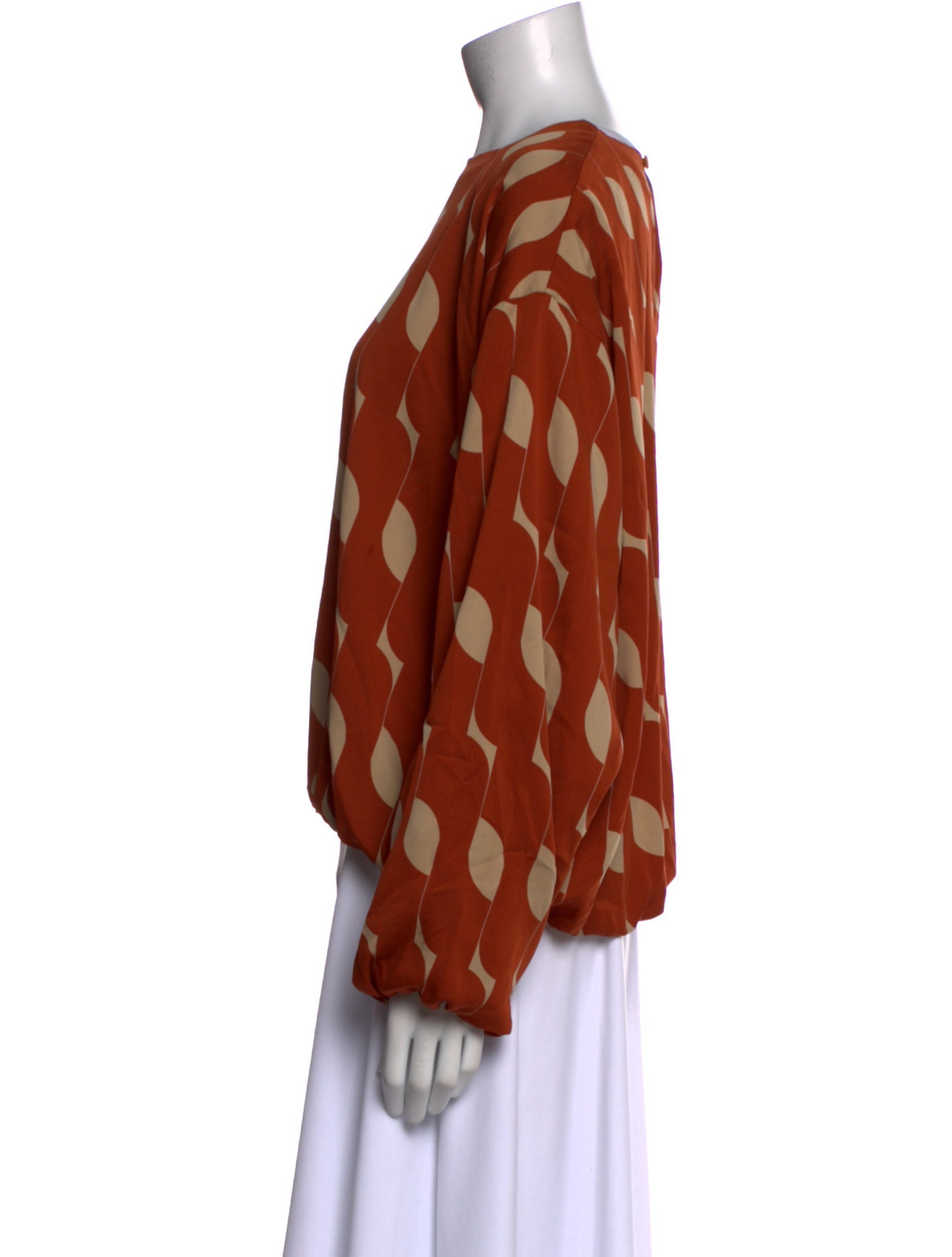 Dries Van Noten Silk Printed Blouse