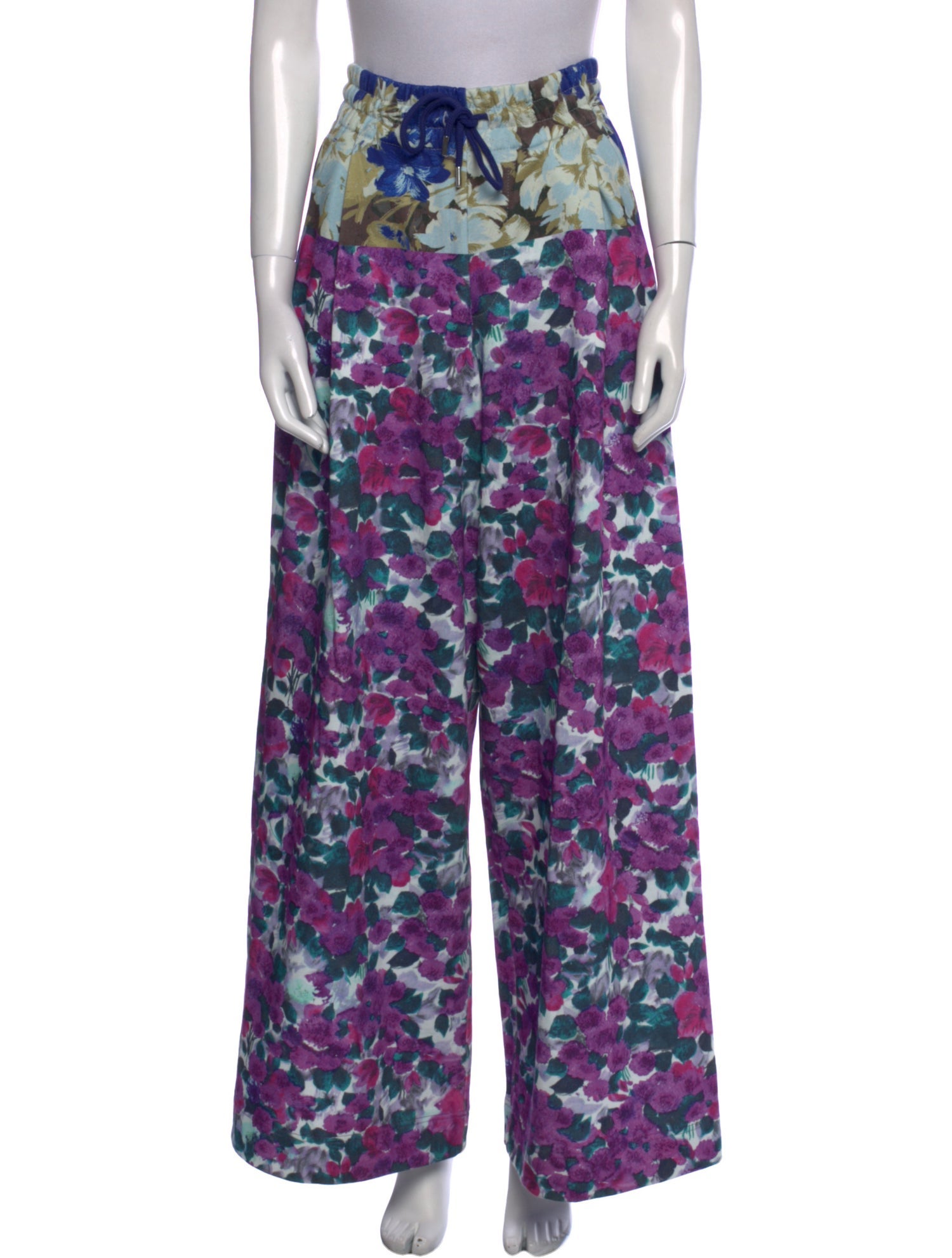 Dries Van Noten Floral Print Wide Leg Pants w/ Tags