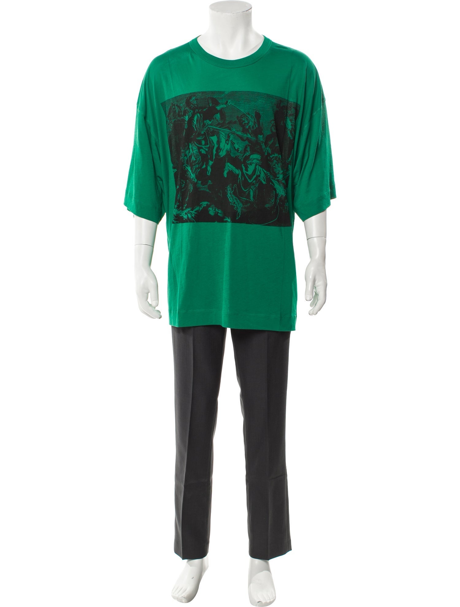 Dries Van Noten Graphic Print Scoop Neck T-Shirt w/ Tags