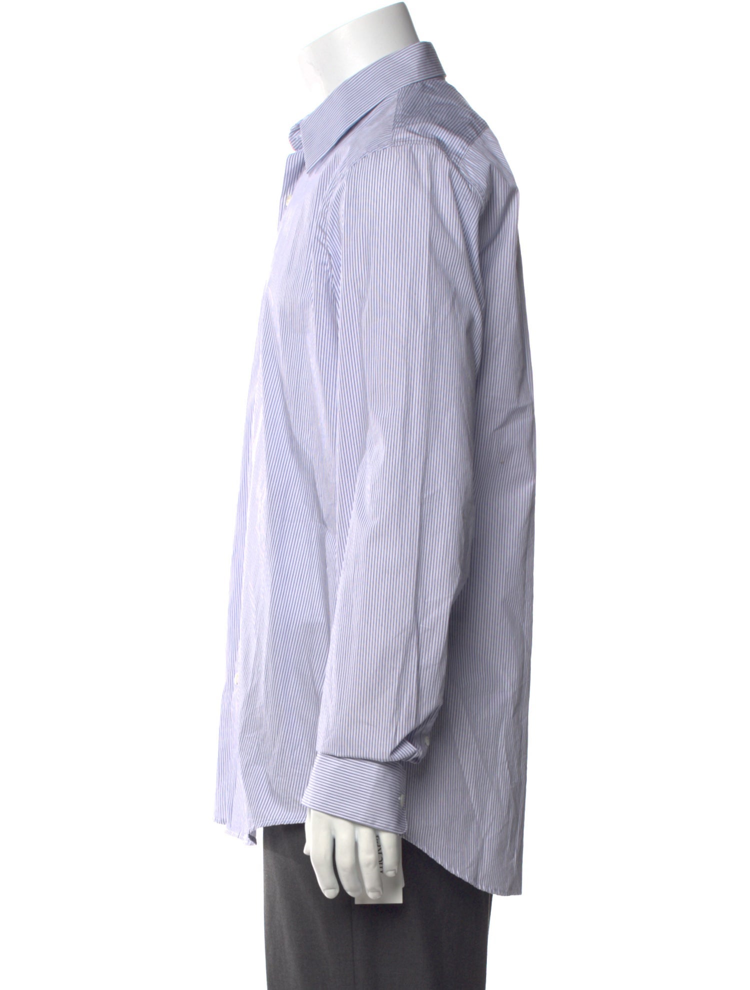 Dries Van Noten Striped Long Sleeve Dress Shirt