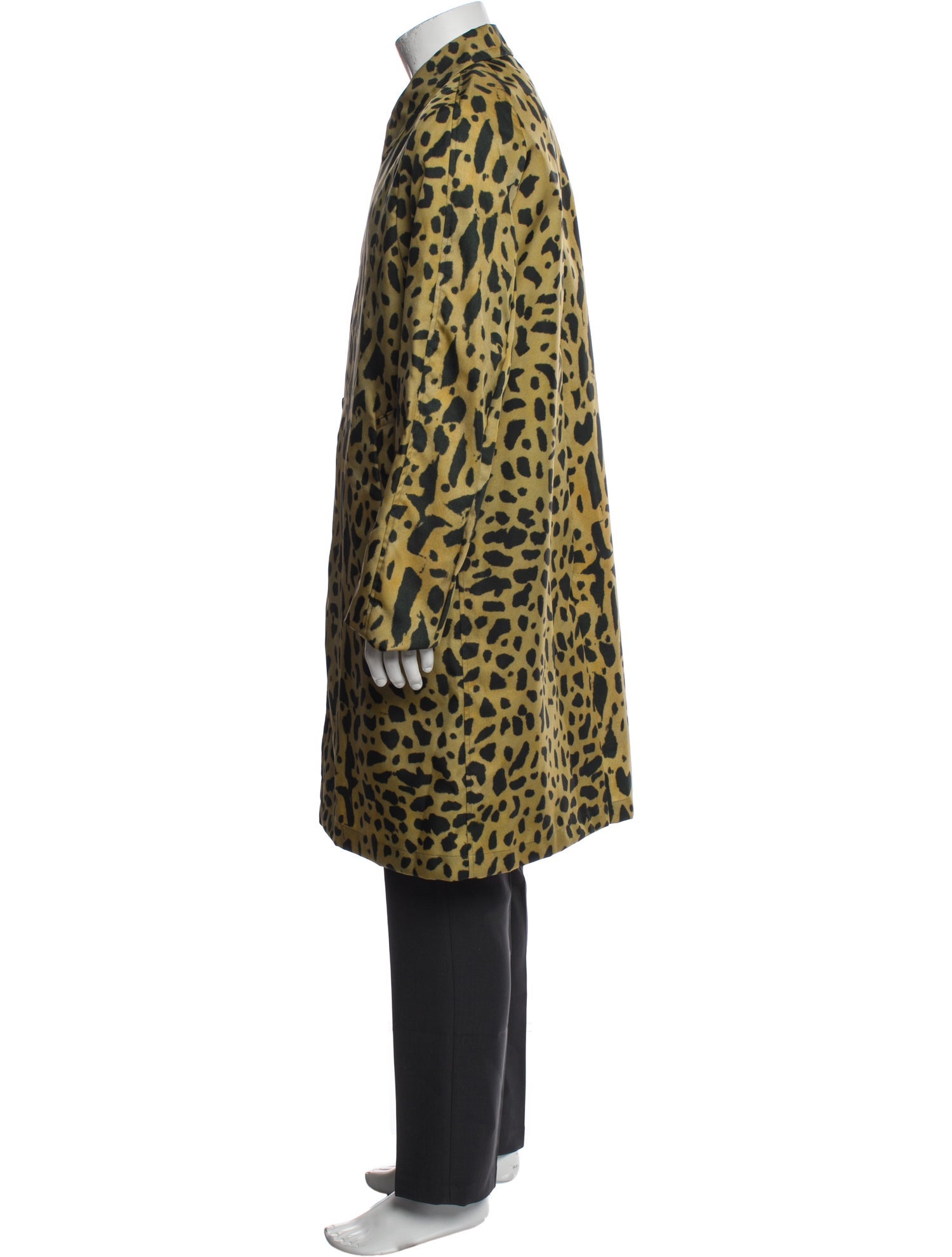 Dries Van Noten Animal Print Trench Coat