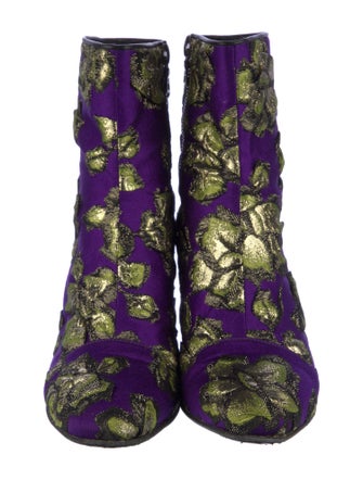 Dries Van Noten Floral Print Boots