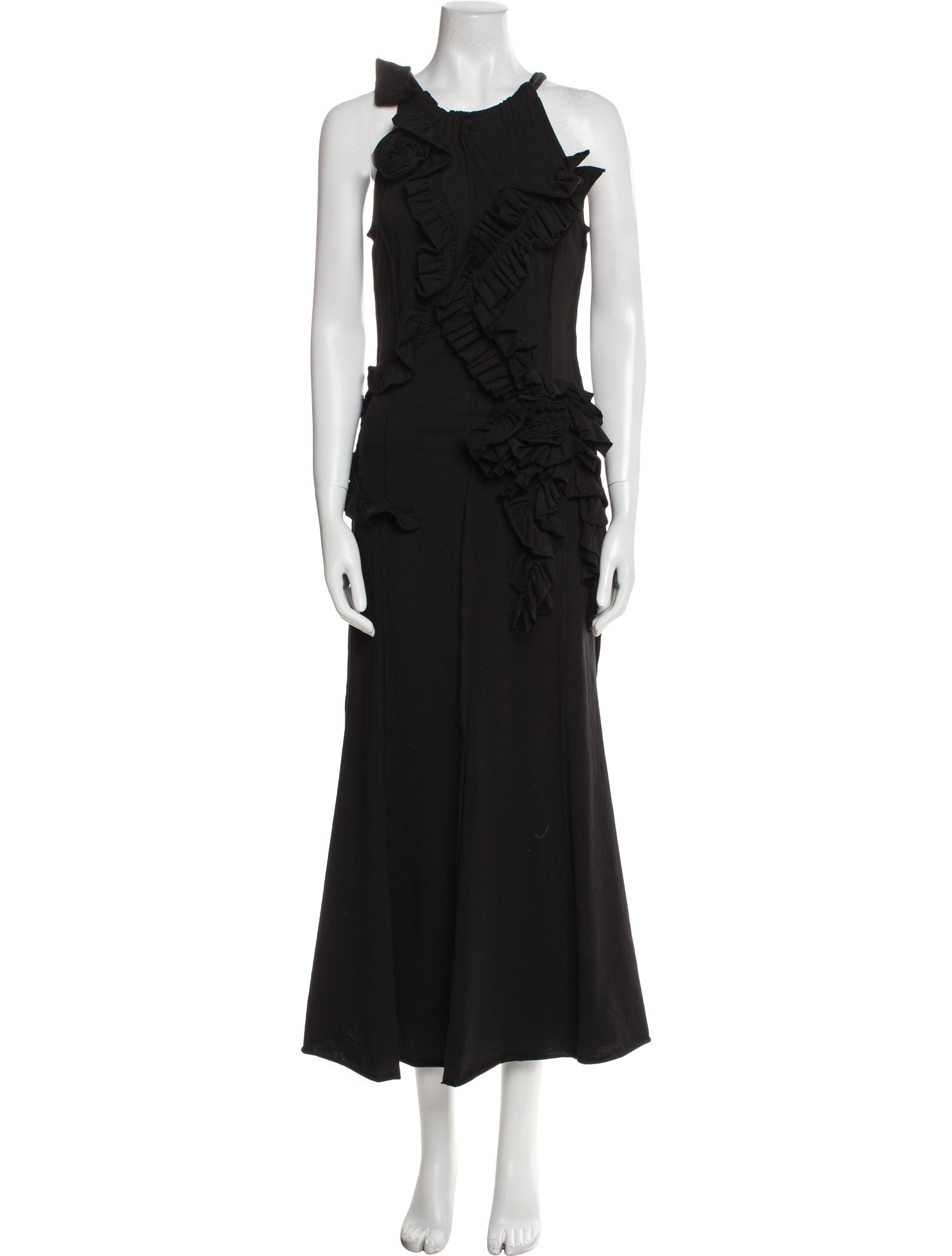 Dries Van Noten Crew Neck Long Dress