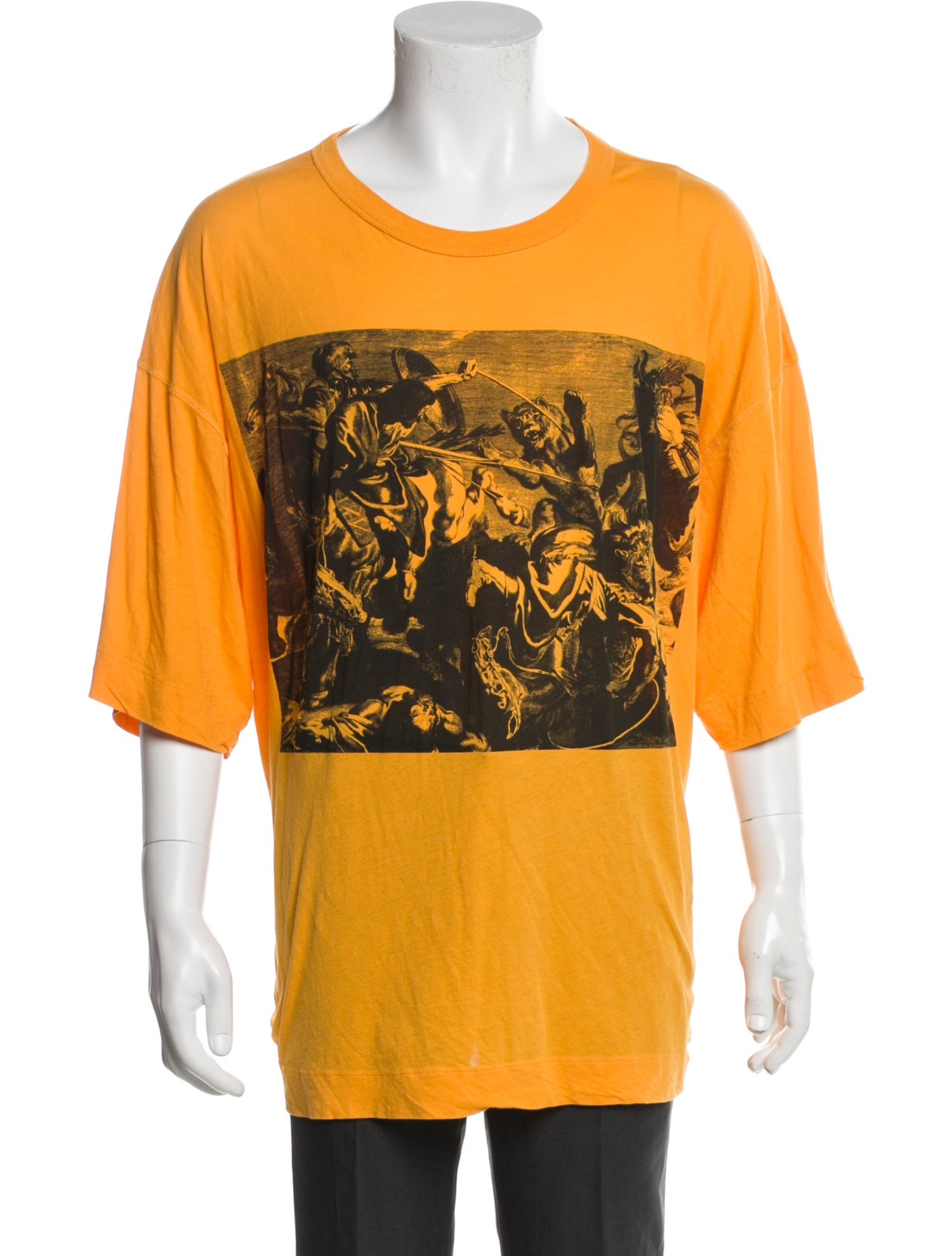 Dries Van Noten Graphic Print Scoop Neck T-Shirt