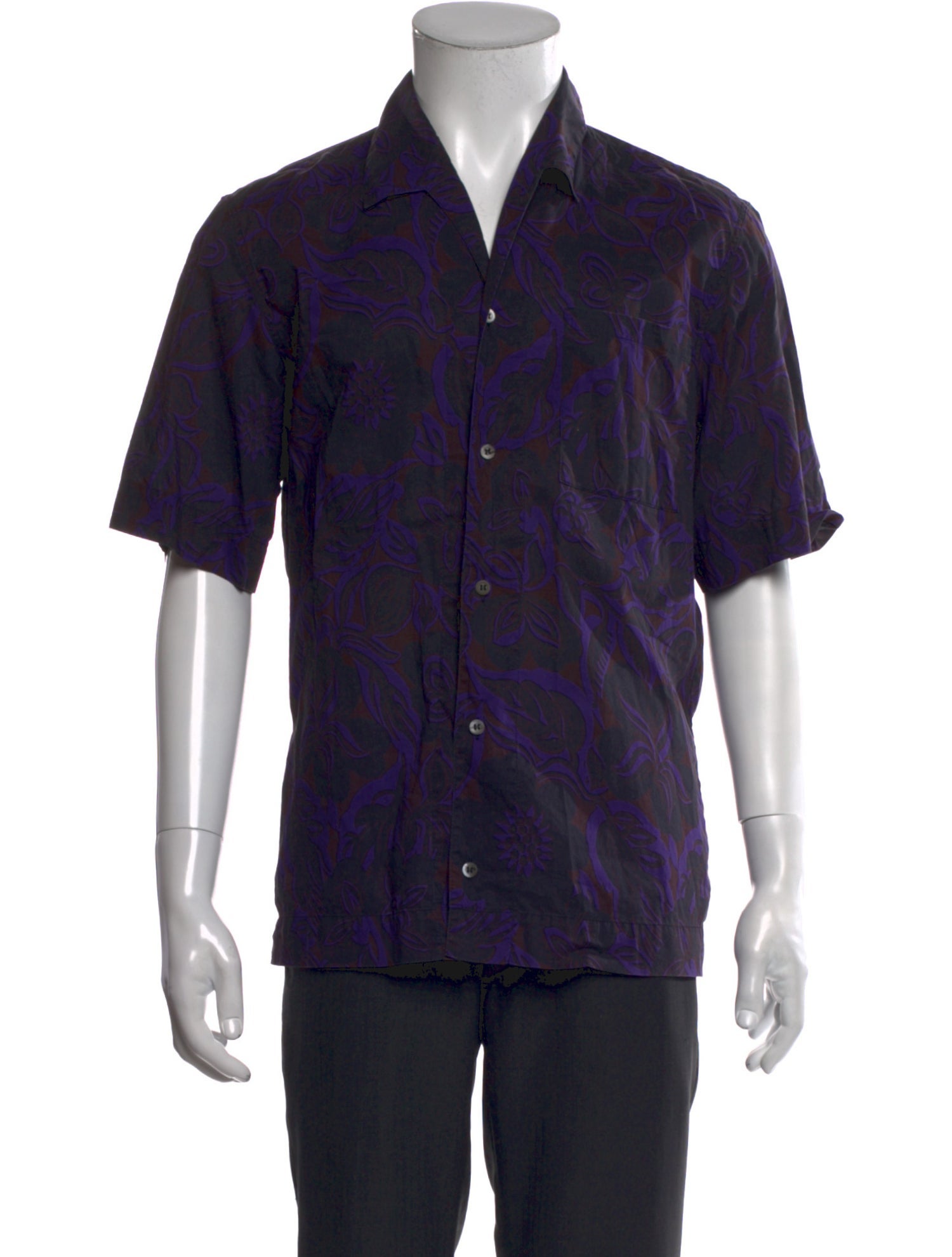 Dries Van Noten Printed Short Sleeve Shirt