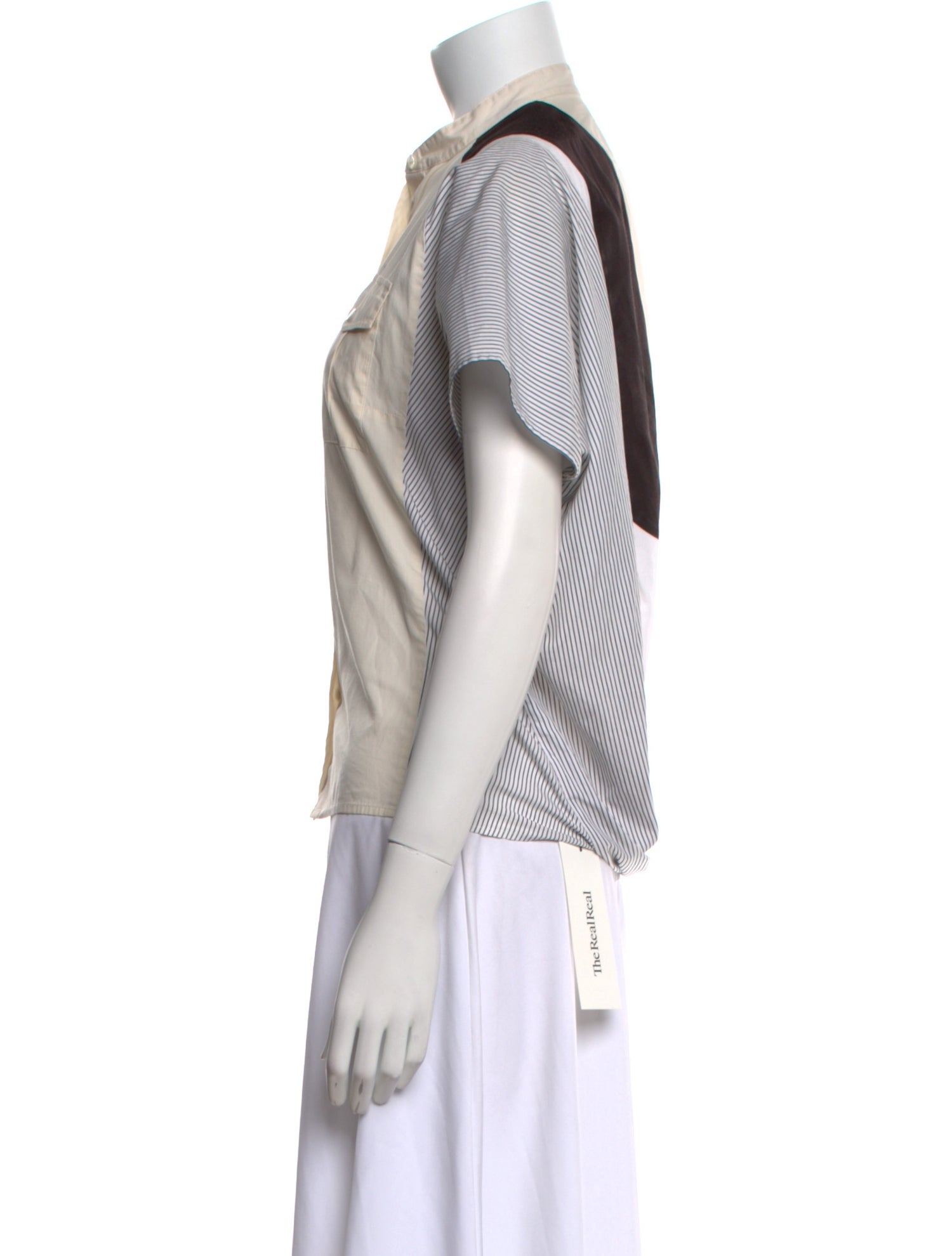 Dries Van Noten Short Sleeve Button-Up Top