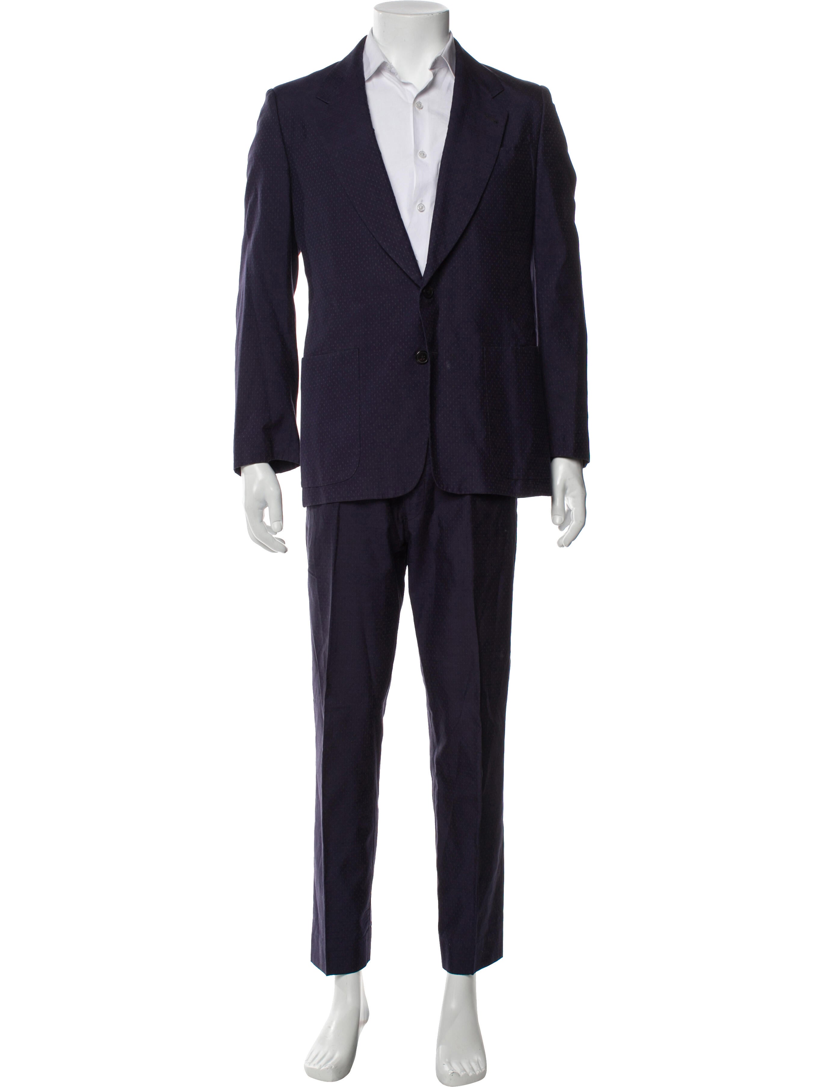 Dries Van Noten Polka Dot Print Two-Piece Suit