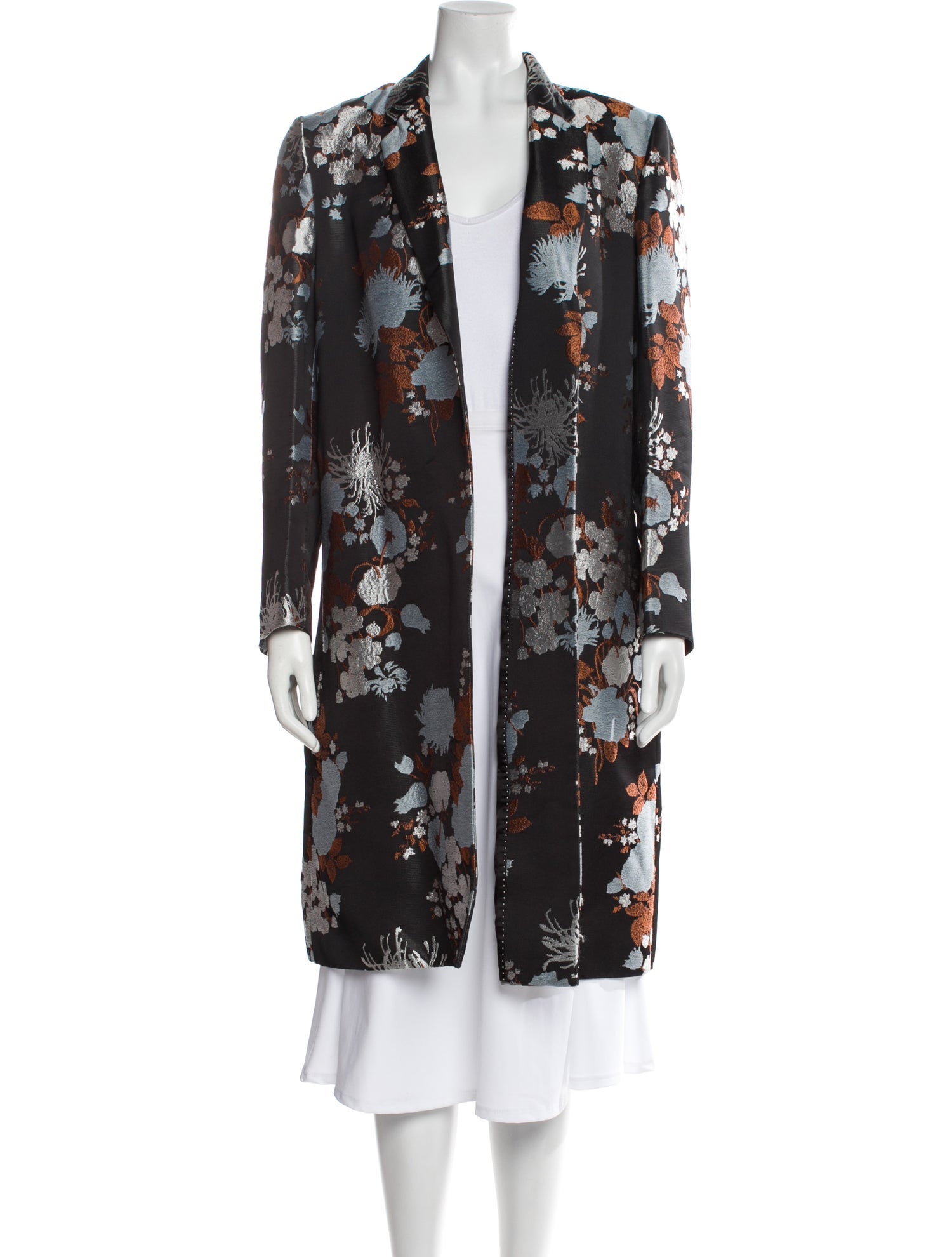 Dries Van Noten Floral Print Coat