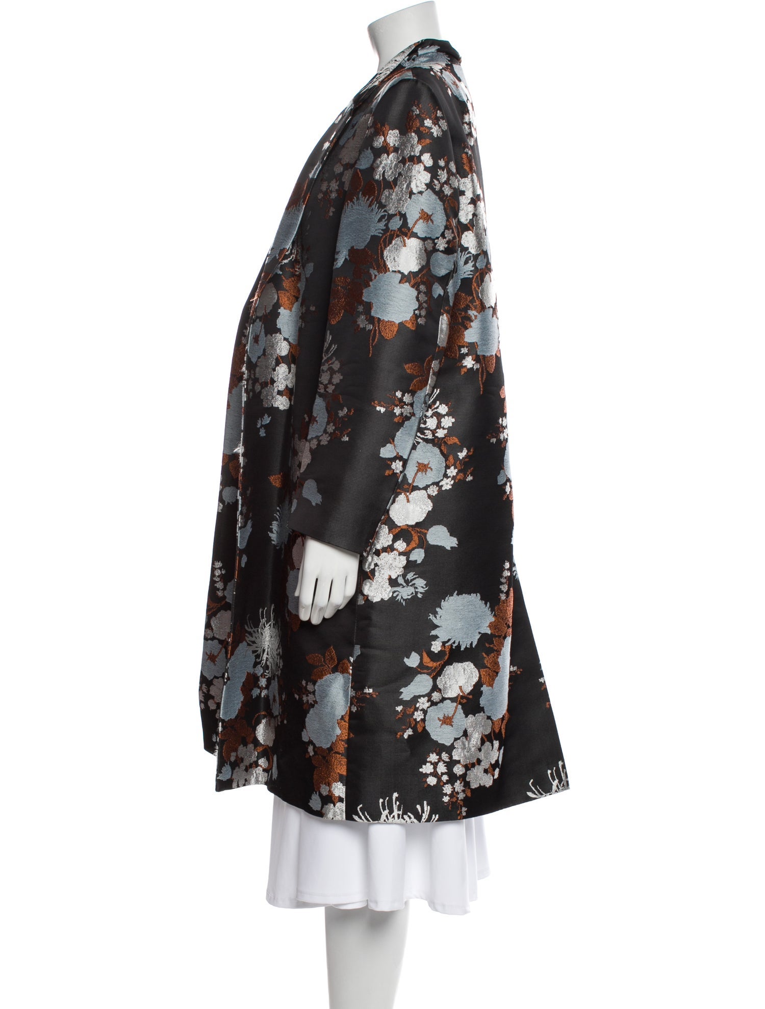 Dries Van Noten Floral Print Coat