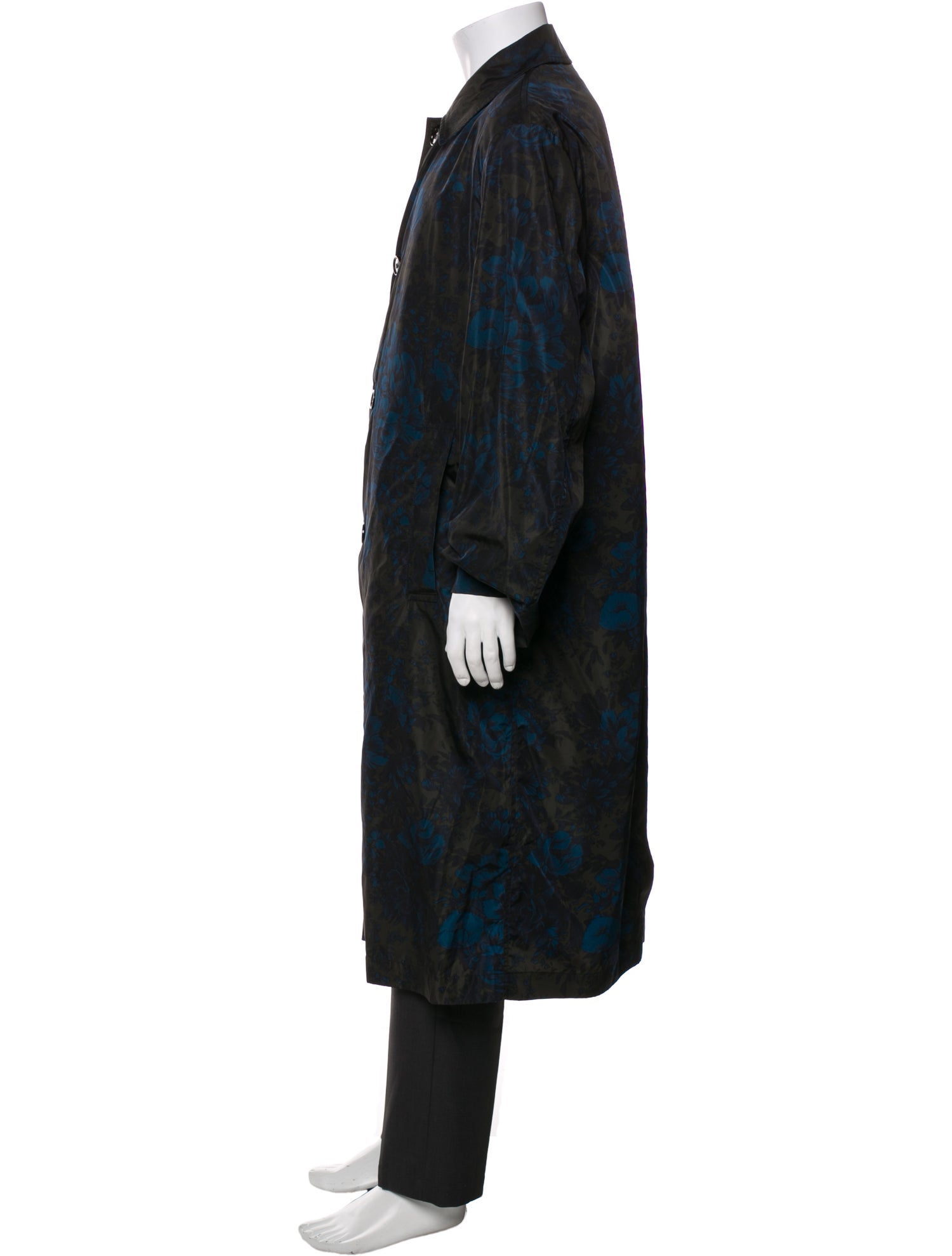 Dries Van Noten Floral Print Overcoat