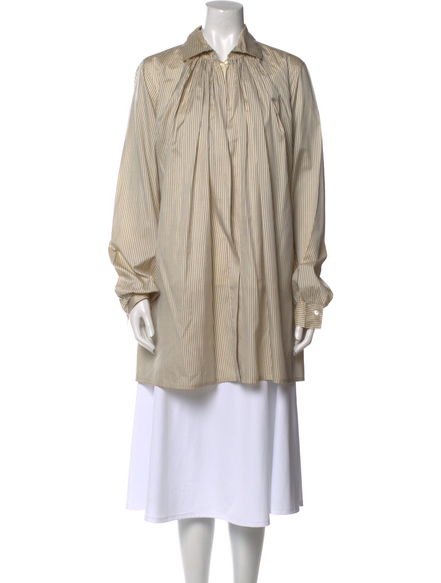 Dries Van Noten Silk Striped Tunic