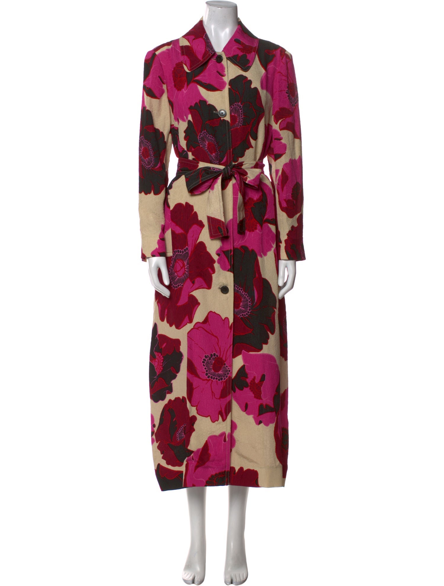 Dries Van Noten Floral Print Long Dress