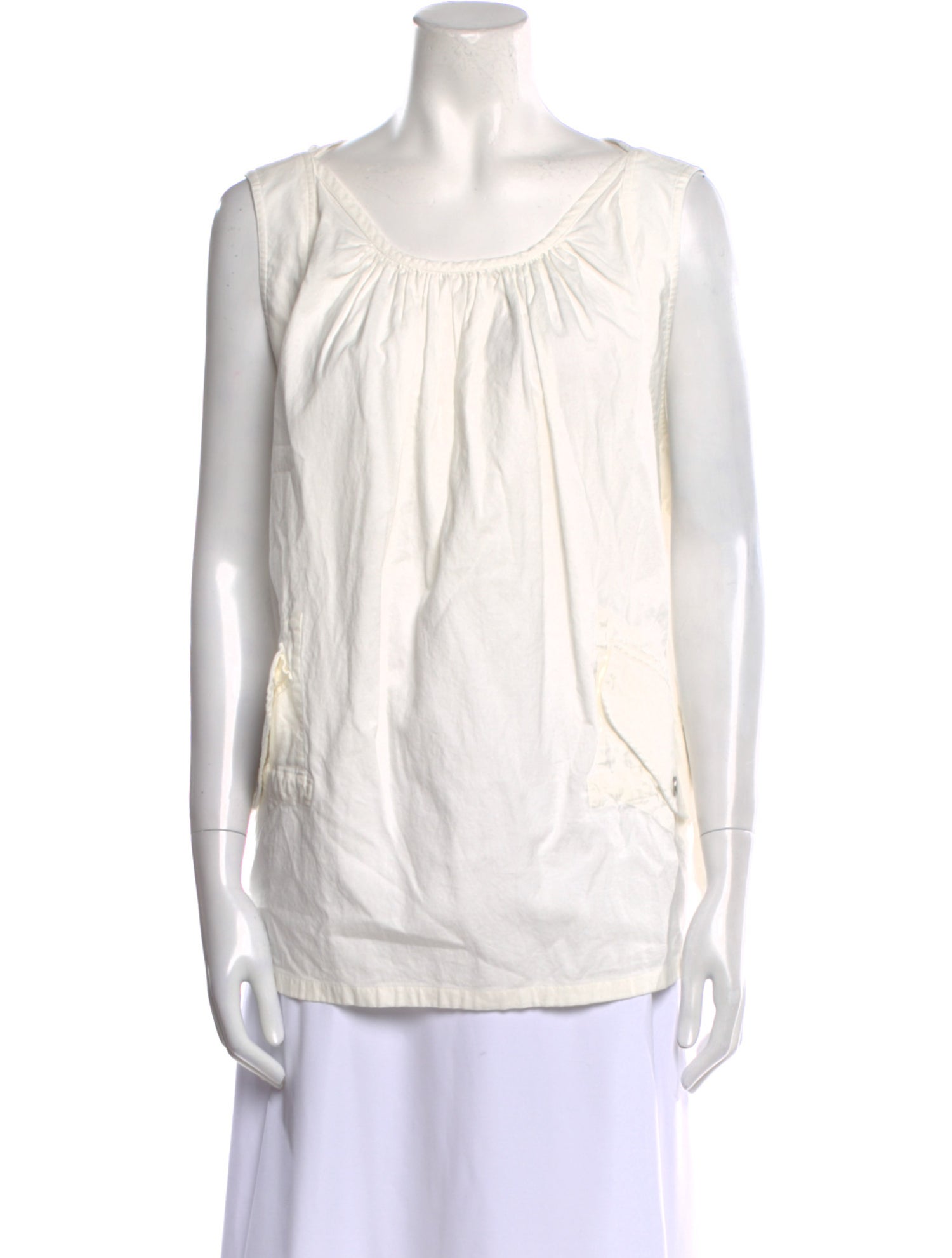 Dries Van Noten Scoop Neck Sleeveless Blouse