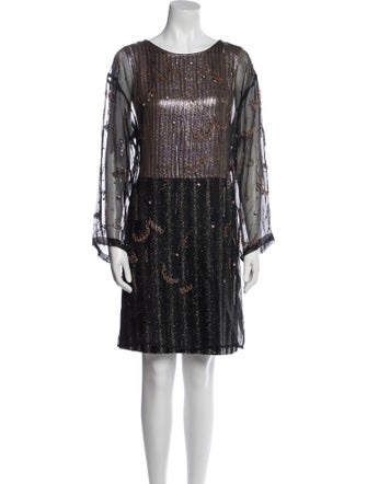 Dries Van Noten Silk Knee-Length Dress