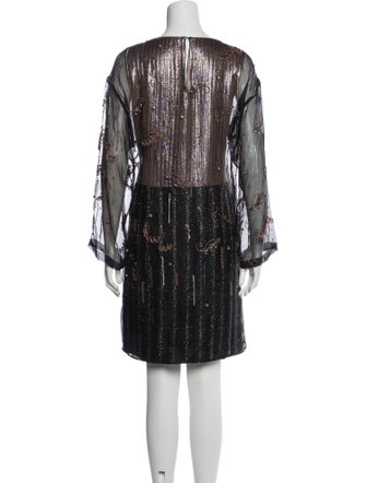 Dries Van Noten Silk Knee-Length Dress