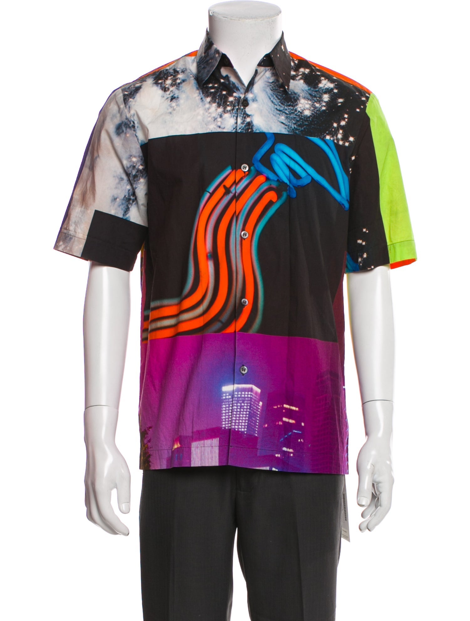 Dries Van Noten Printed Short Sleeve Shirt