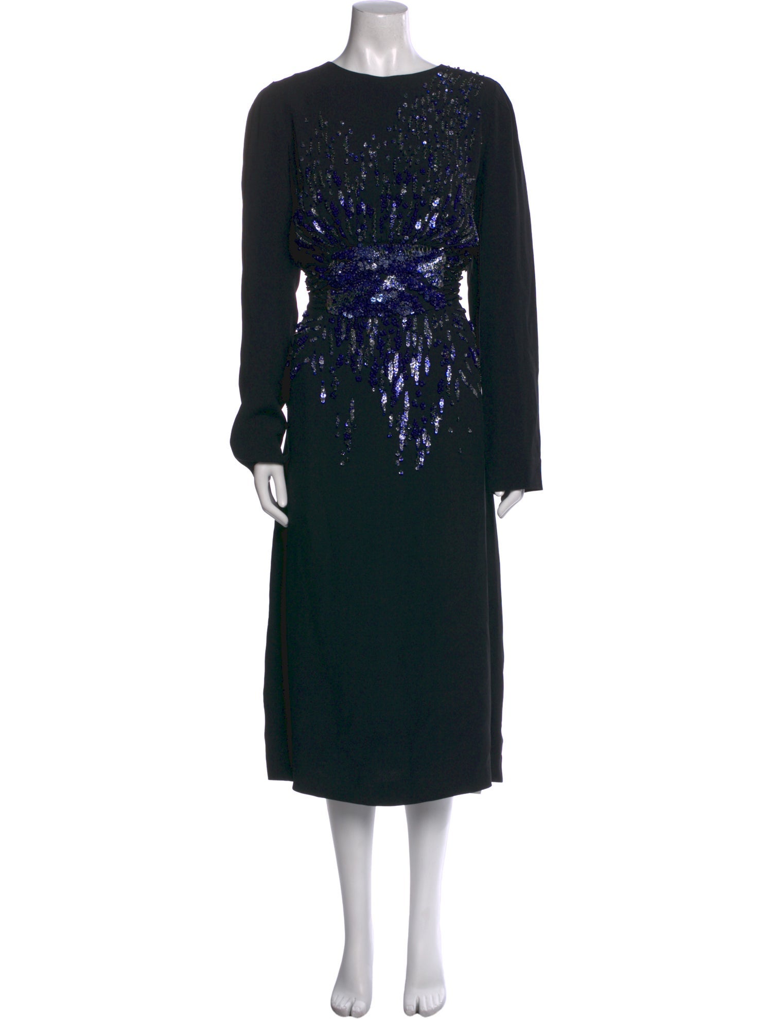 Dries Van Noten Crew Neck Long Dress