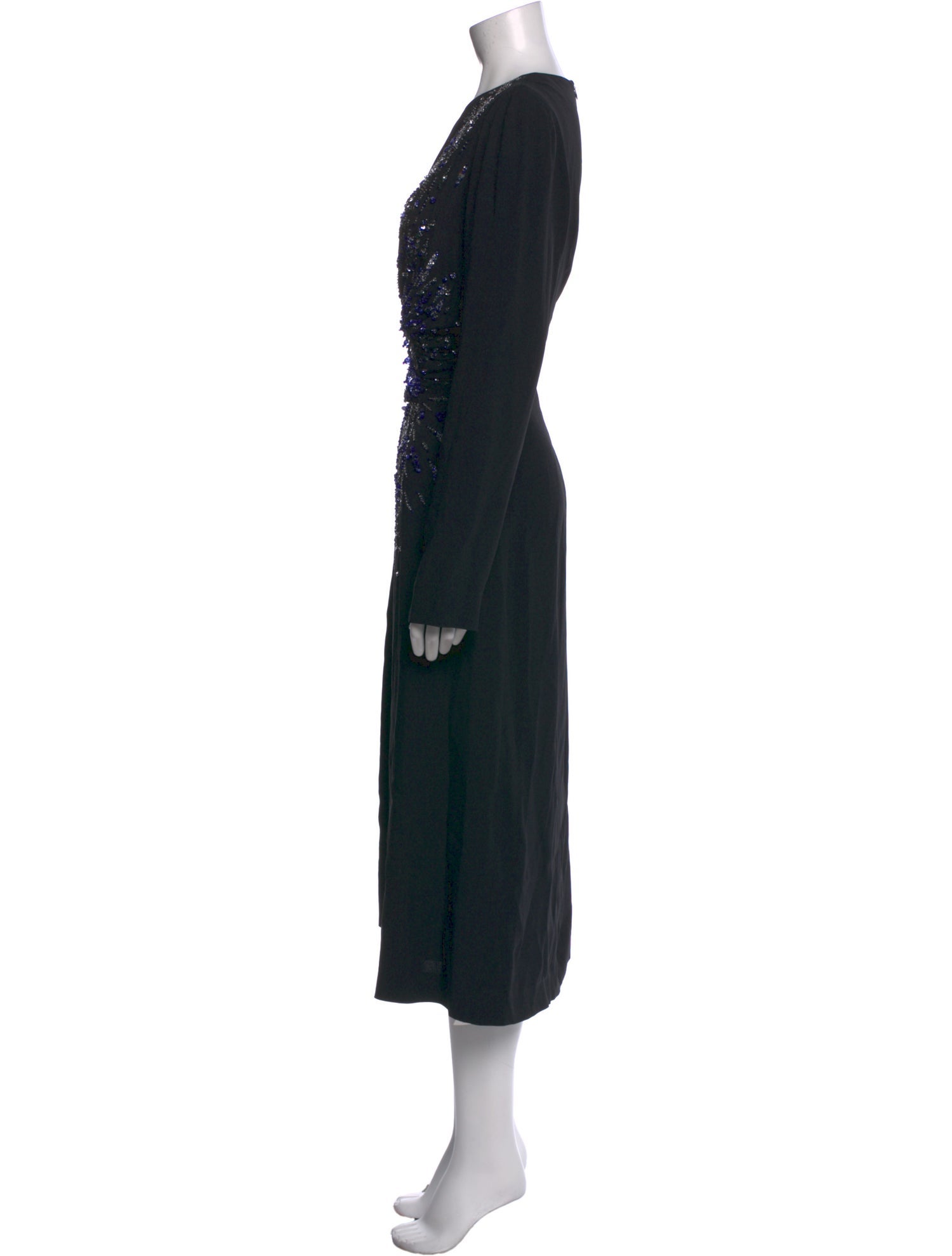 Dries Van Noten Crew Neck Long Dress