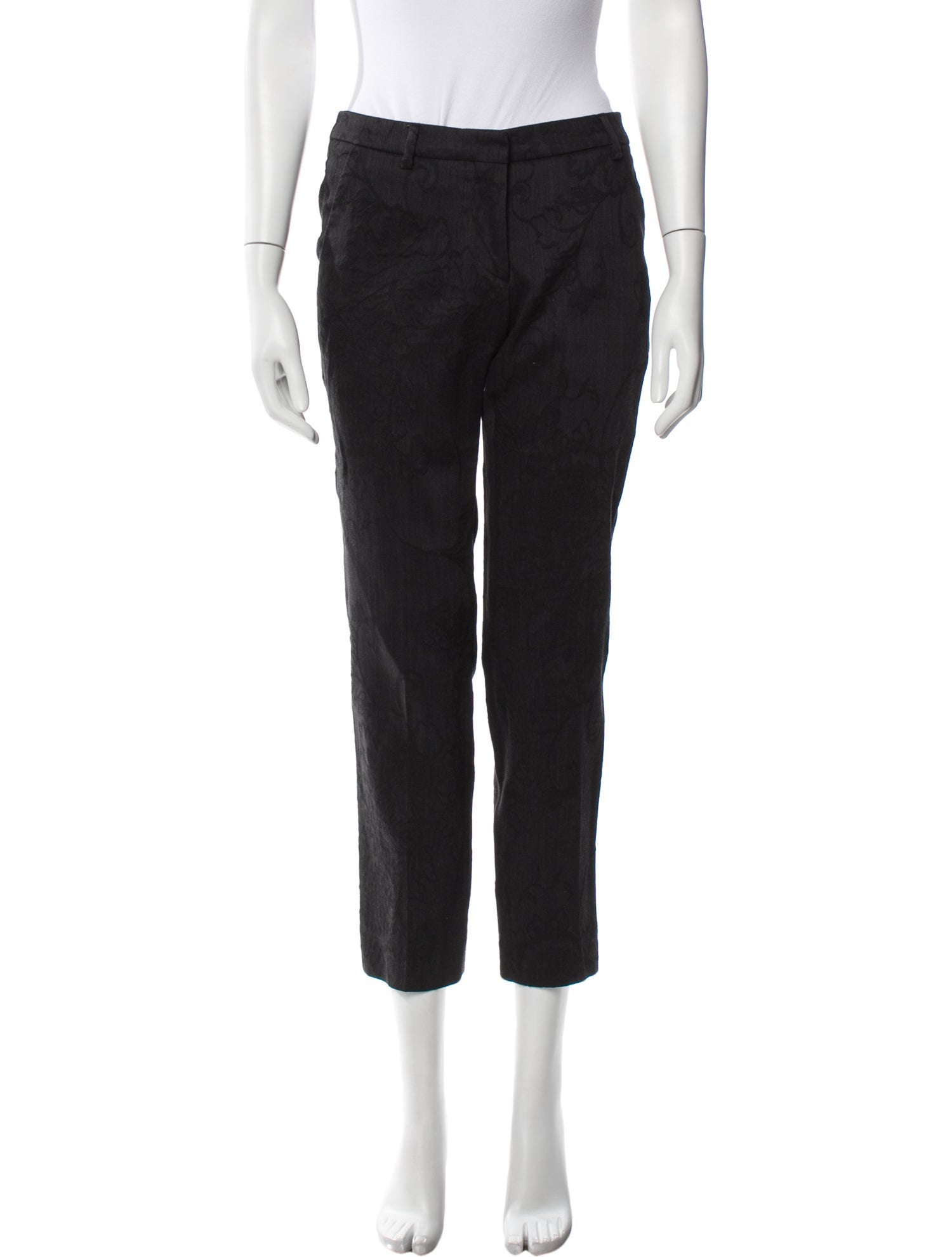 Dries Van Noten Wool Straight Leg Pants