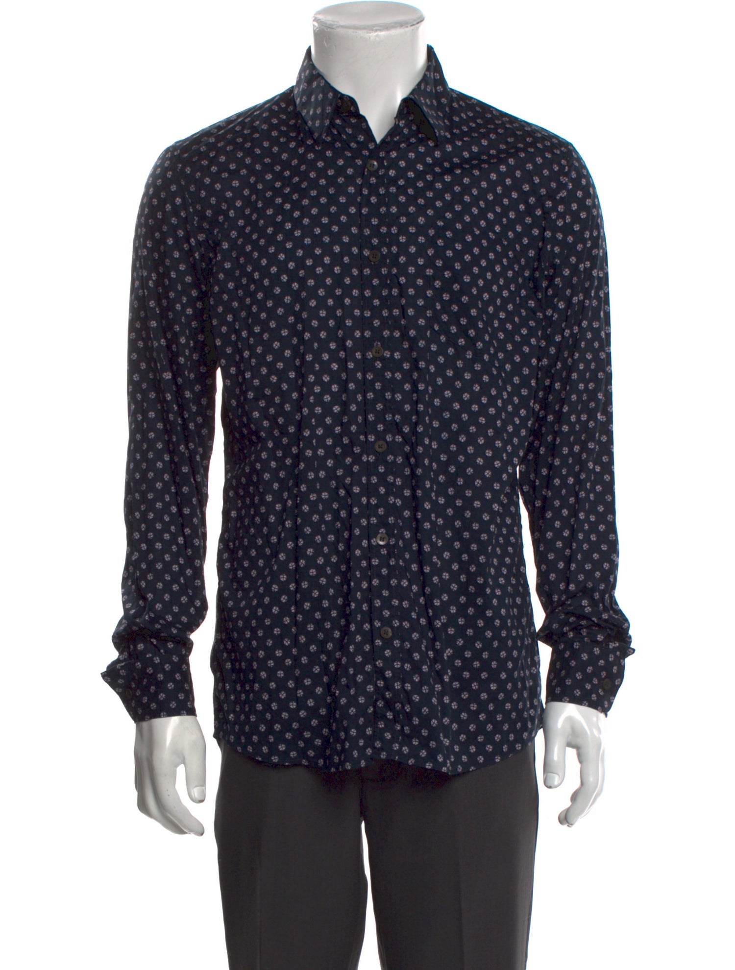 Dries Van Noten Printed Long Sleeve Shirt