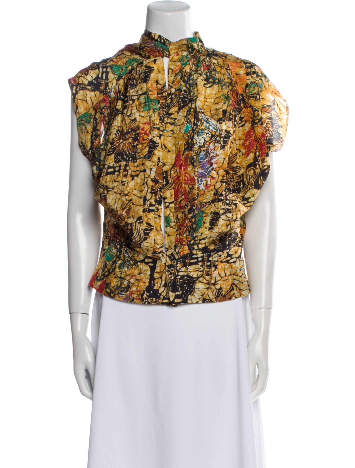 Dries Van Noten Silk Printed Blouse