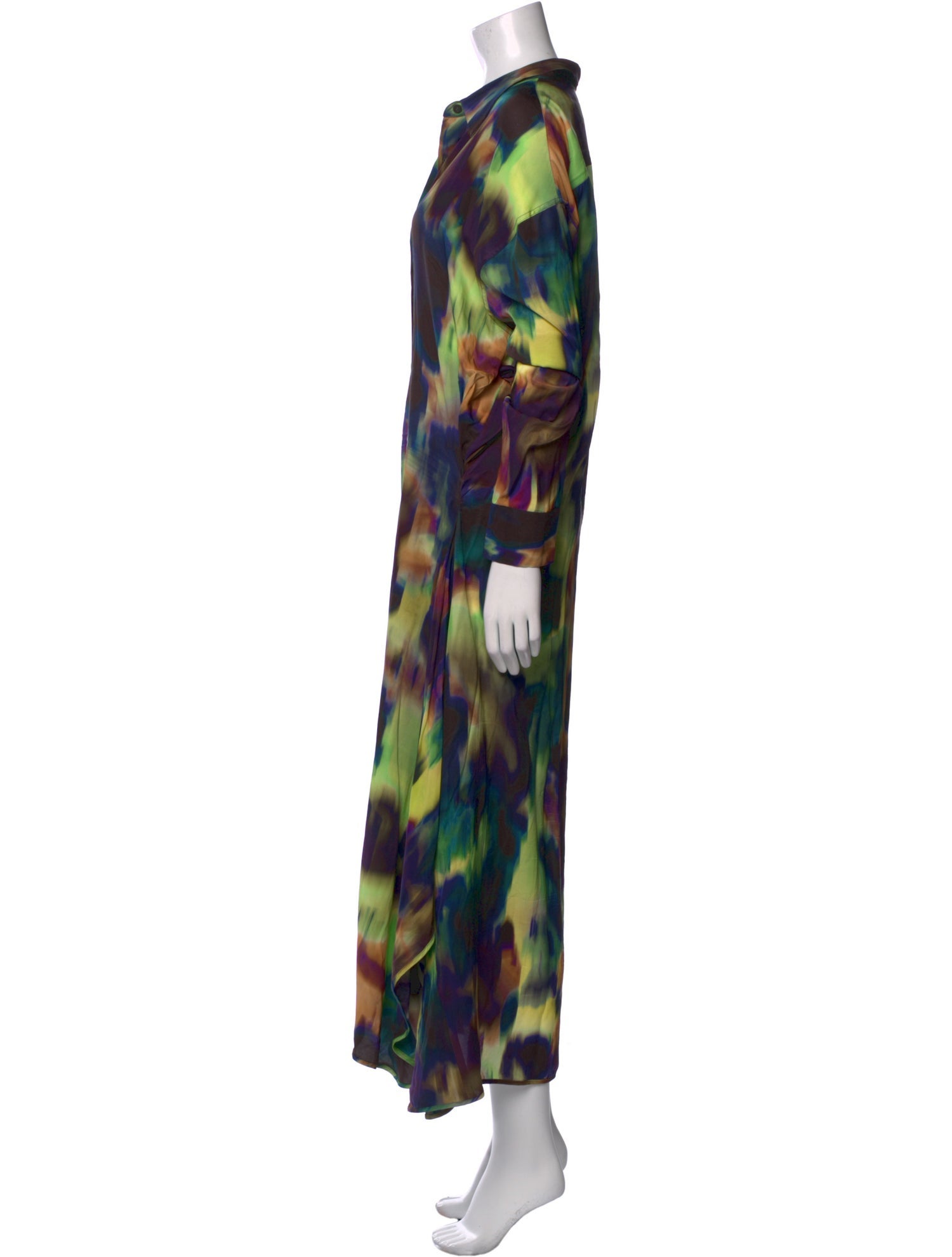 Dries Van Noten Printed Long Dress