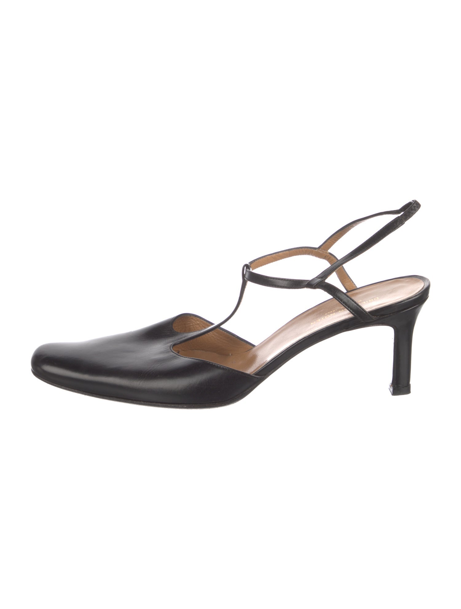 Dries Van Noten Leather T-Strap Pumps