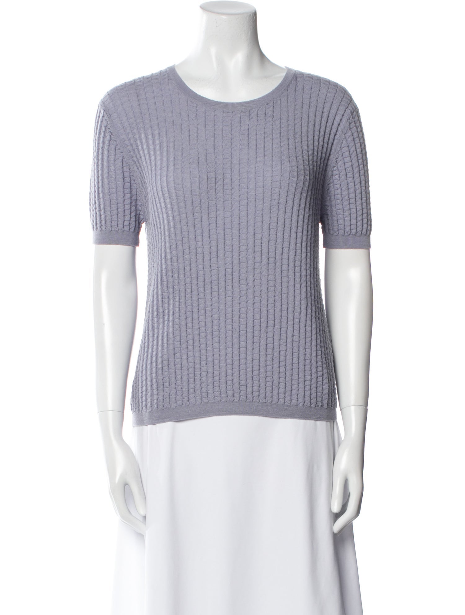 Dries Van Noten Merino Wool Scoop Neck Top