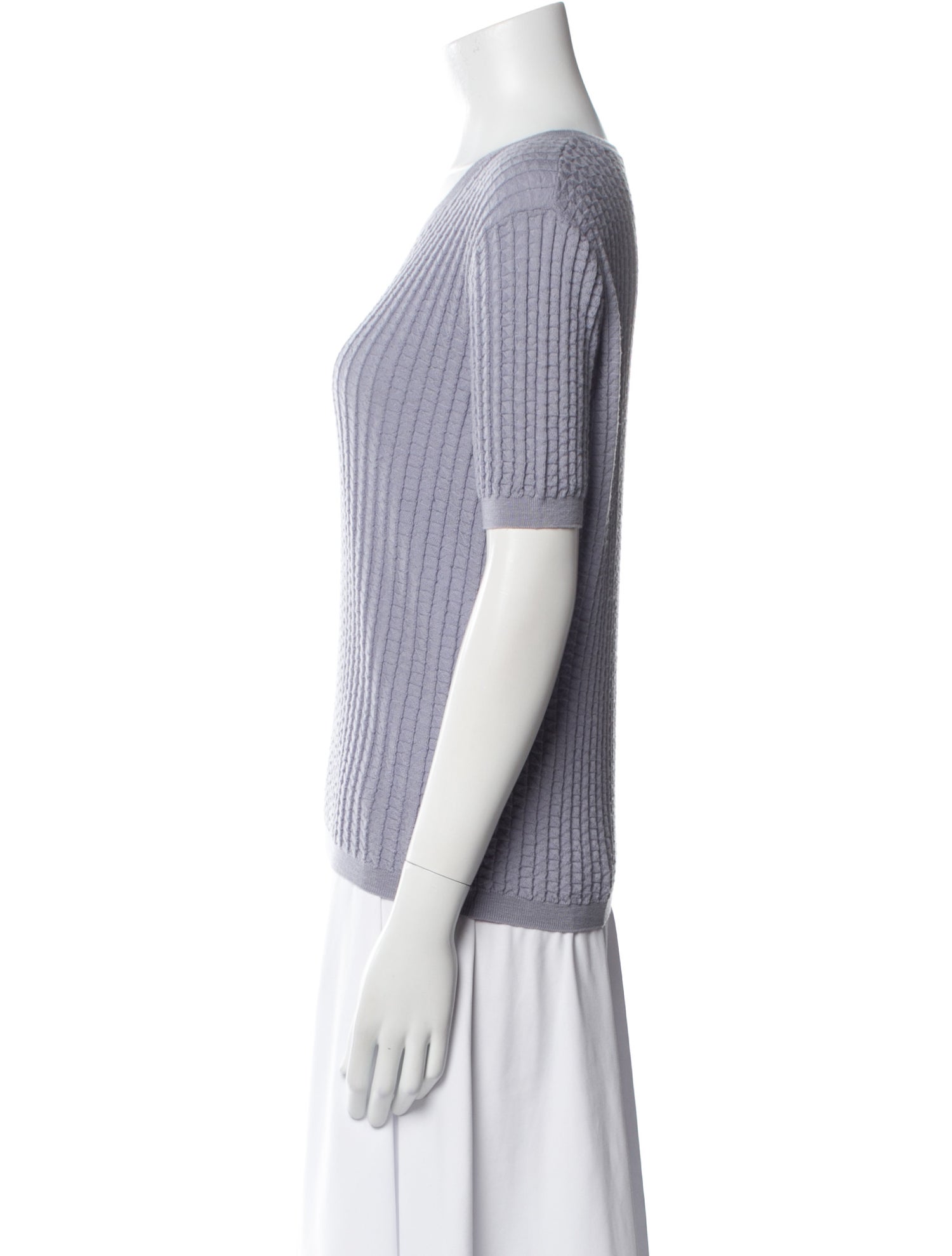Dries Van Noten Merino Wool Scoop Neck Top