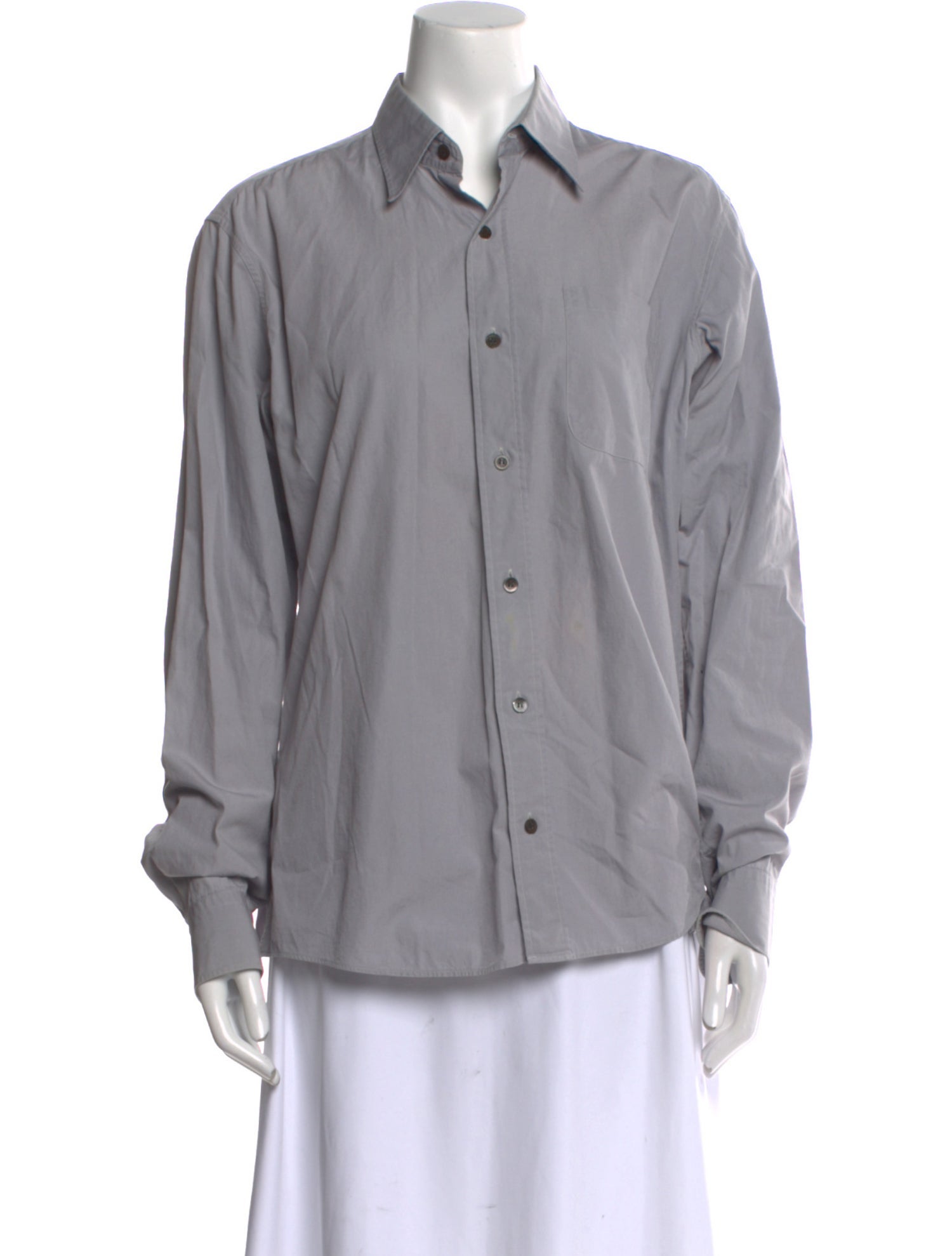 Dries Van Noten Long Sleeve Button-Up Top