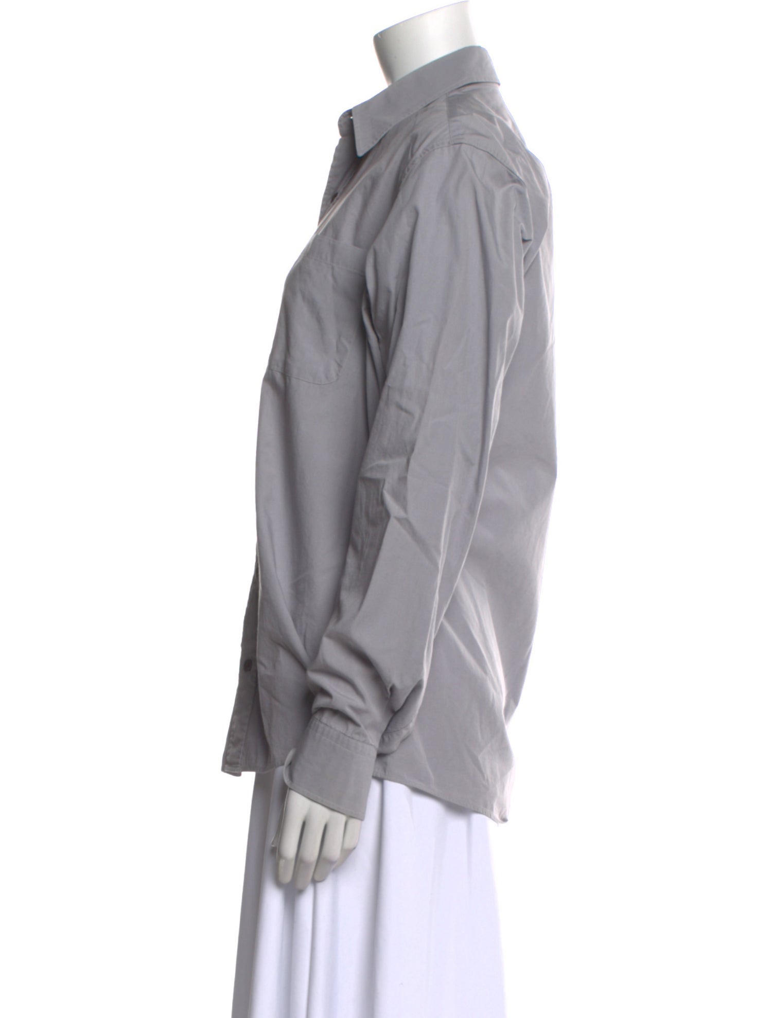 Dries Van Noten Long Sleeve Button-Up Top