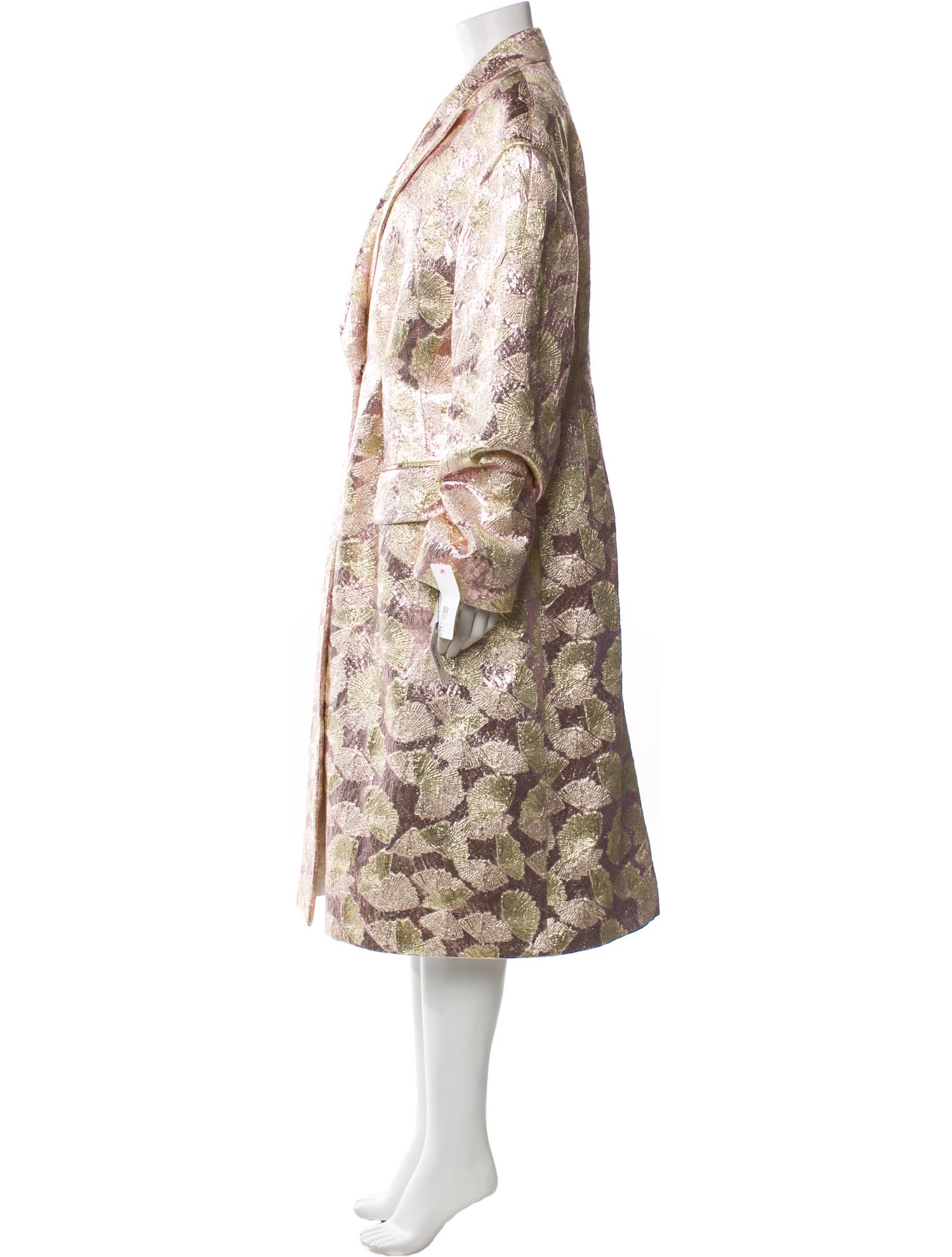 Dries Van Noten Printed Fur Coat