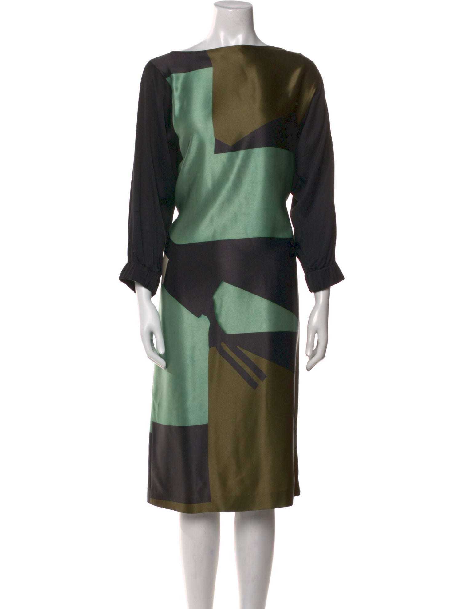 Dries Van Noten Silk Midi Length Dress