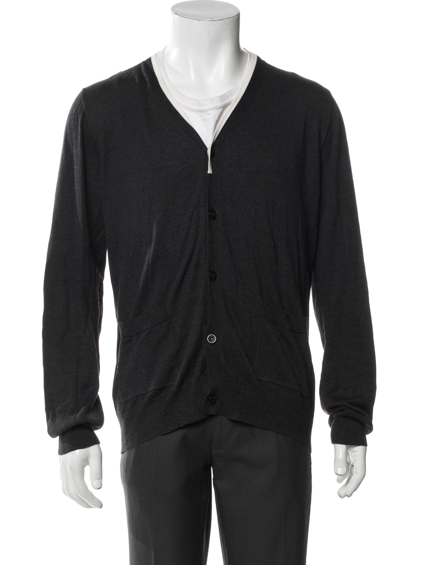Dries Van Noten V-Neck Long Sleeve Cardigan