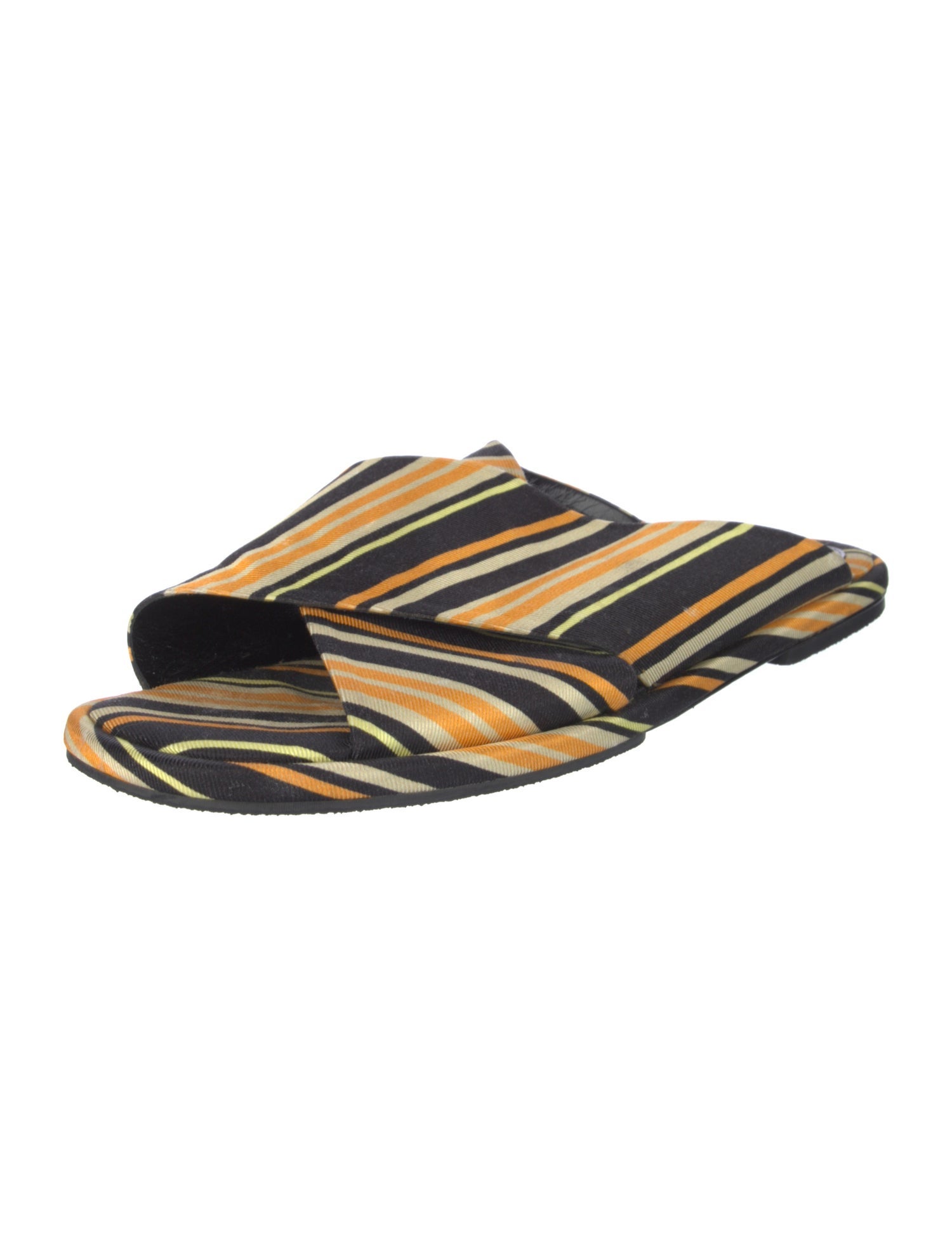 Dries Van Noten Striped Slides